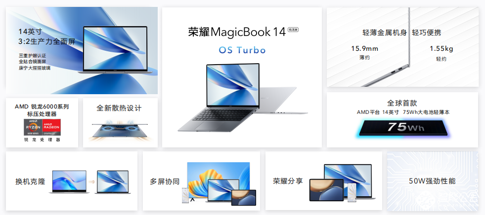 全新荣耀MagicBook 14 锐龙版今日开售，首销惊喜价4799元起 智能公会